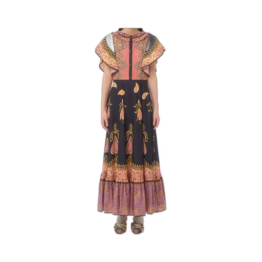 Valentino Patterned Midi Dress