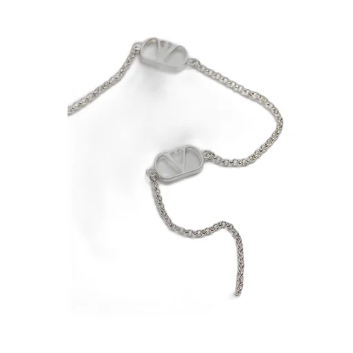 Vlogo Signature Metal Necklace With Swarovski® Pearls