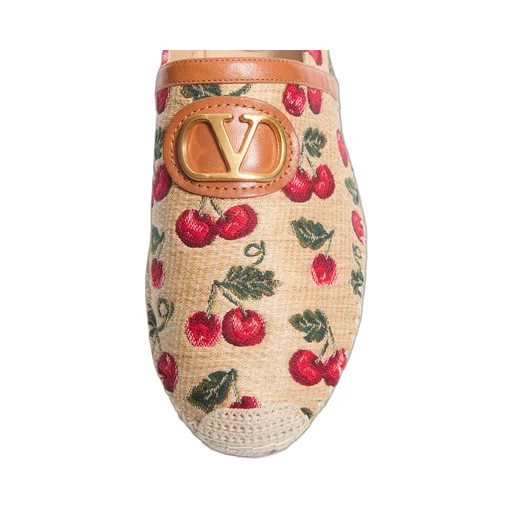 Valentino Cherry Print Slip-On Mule