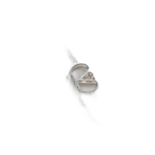 Vlogo Signature Metal Necklace With Swarovski® Pearls