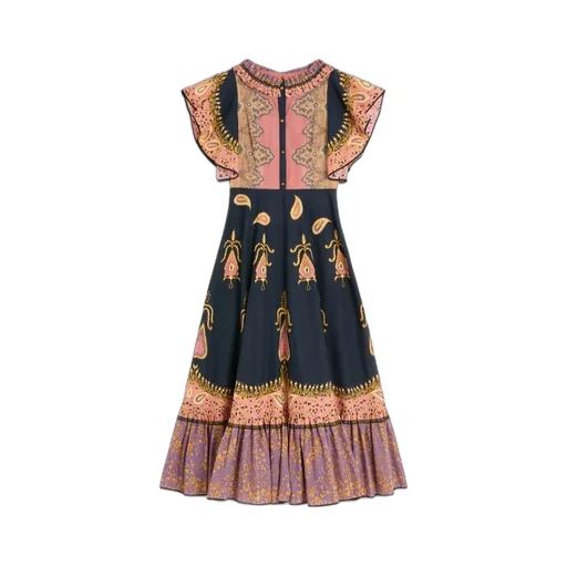 Valentino Patterned Midi Dress
