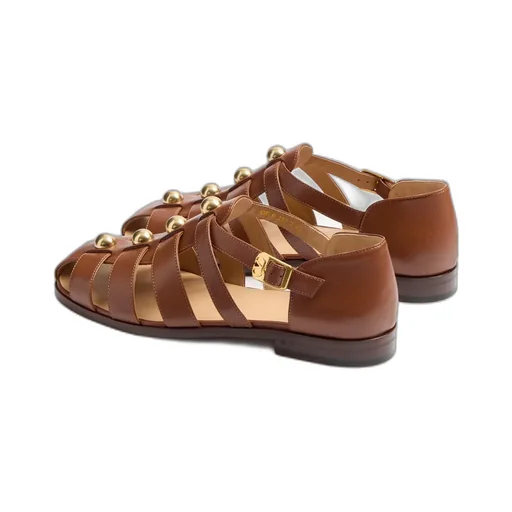 Valentino Stud Embellished Side Buckled Sandals