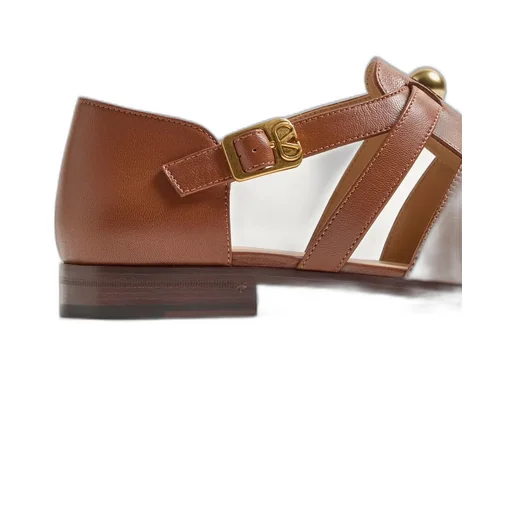 Valentino Stud Embellished Side Buckled Sandals