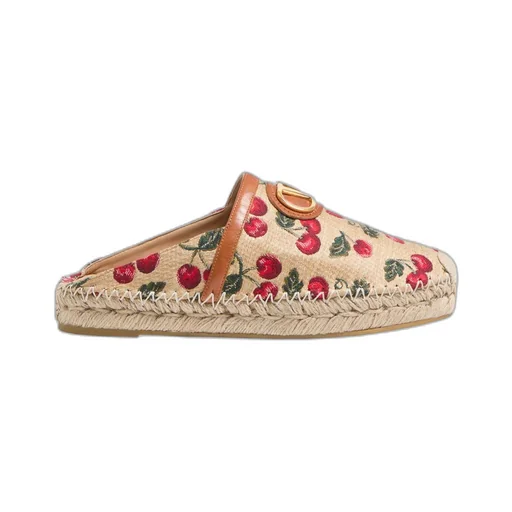 Valentino Cherry Print Slip-On Mule