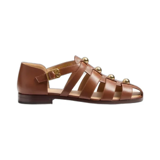 Valentino Stud Embellished Side Buckled Sandals