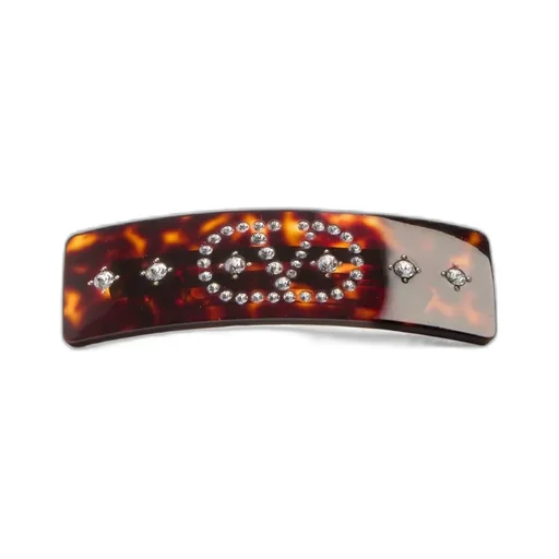Vlogo Signature Hair Clip In Resin, Metal And Crystals