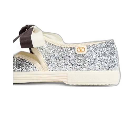 Bay By Bay Ballerina Trainers In Glitter Fabric