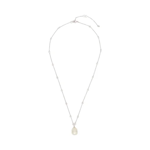 Vlogo Signature Metal Brooch With Swarovski® Crystals And Pearls