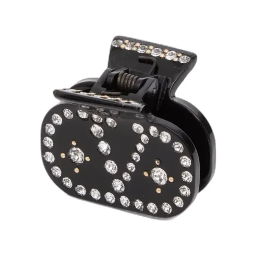Vlogo Signature Hair Clip In Resin, Metal And Crystals