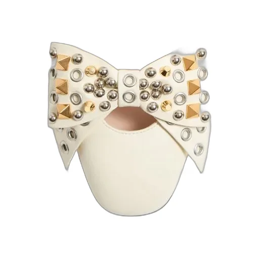 Bowow Pump In Kidskin With Studs 45Mm