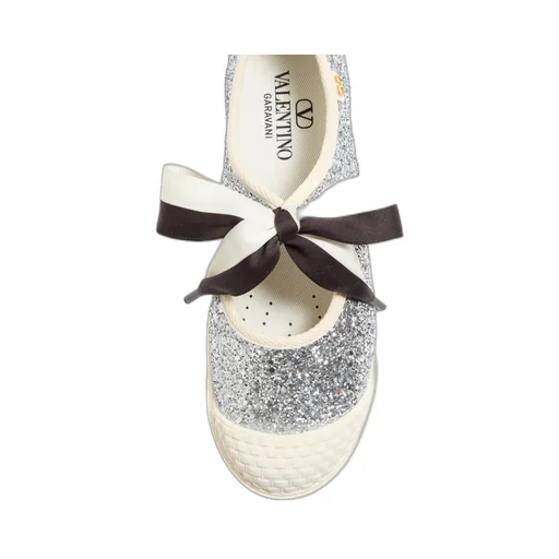 Bay By Bay Ballerina Trainers In Glitter Fabric