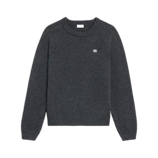 Triomphe Crew Neck Sweater In Wool And Cashmere