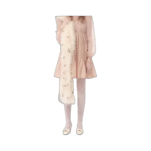Valentino Feathers Scarf With Turkey And Pheasant Feathers