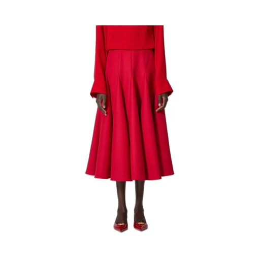 Crepe Couture Midi Skirt