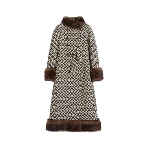 Full V Jacquard Coat