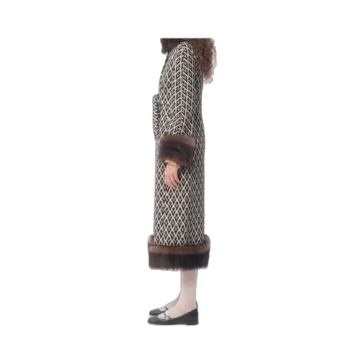 Full V Jacquard Coat
