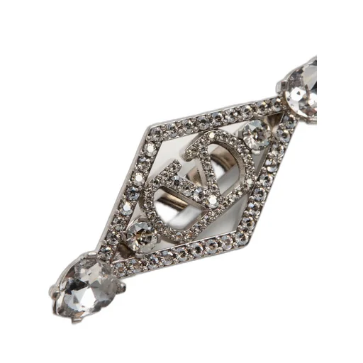 Valentino Vlogo Embellished Hair Clip