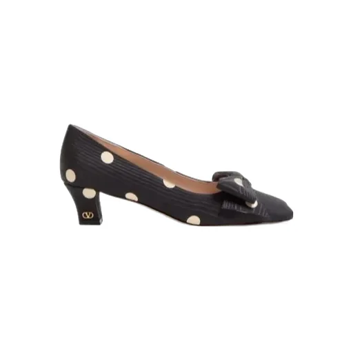 Valentino Bowow Polka Dot Printed Pumps