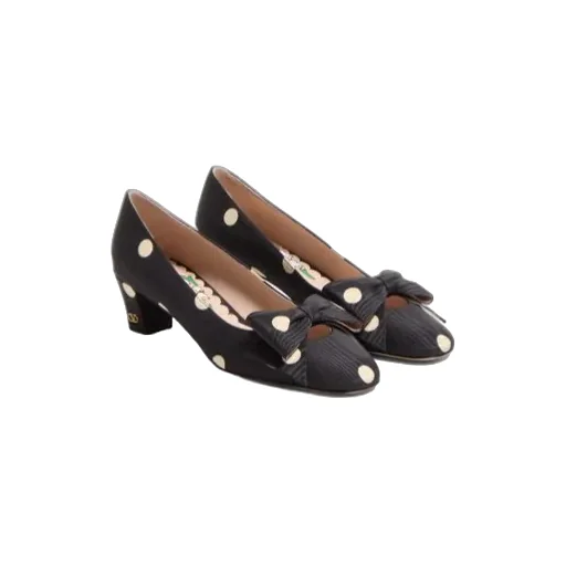 Valentino Bowow Polka Dot Printed Pumps