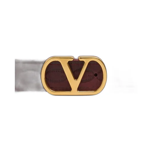 Logo-Buckle Leather Belt
