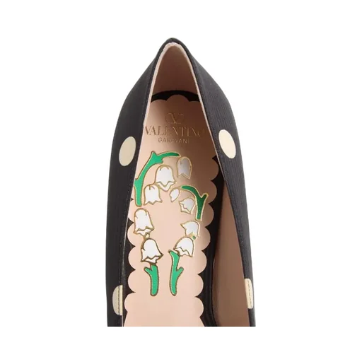 Valentino Bowow Polka Dot Printed Pumps