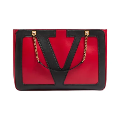 Valentino Viva Superstar Chain-Link Medium Tote Bag