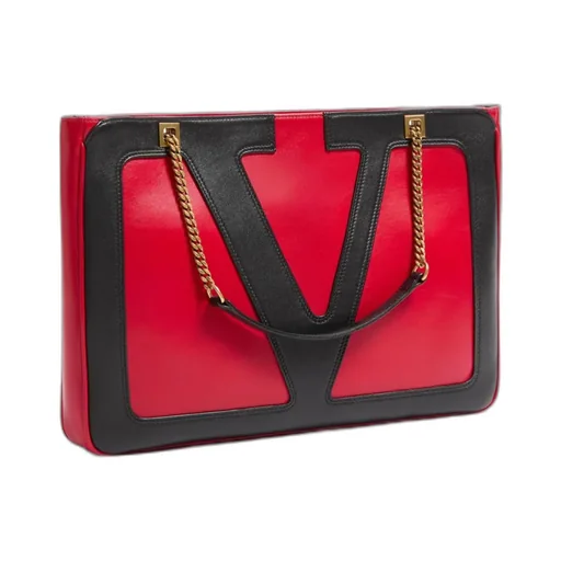 Valentino Viva Superstar Chain-Link Medium Tote Bag