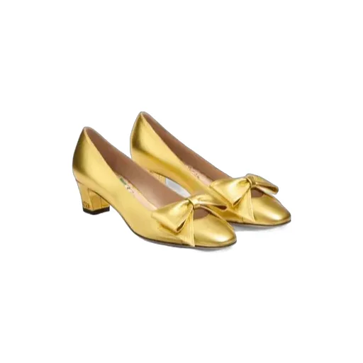 45Mm Bowow Leather Pumps