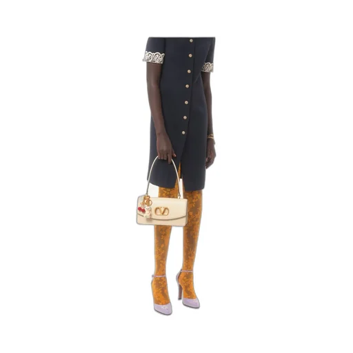 Valentino Garavani Vain Bag With Handle In Shiny Calfskin