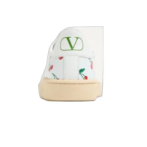 Valentino Royco Cherry Printed Lace-Up Sneakers