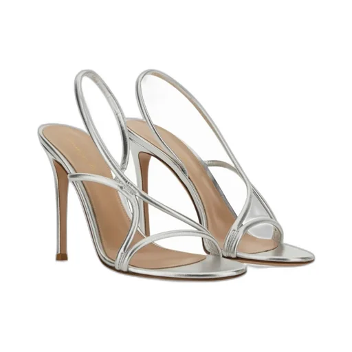 Gianvito Rossi Round-Toe High-Heeled Sandals