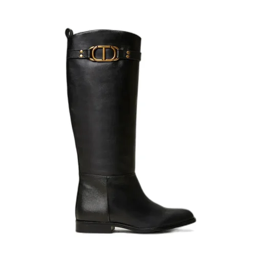 Oval T Leather Boots
