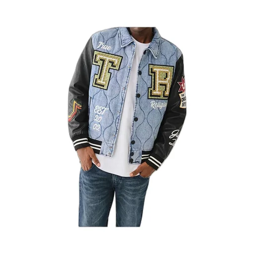 Long-Sleeved Denim Coat