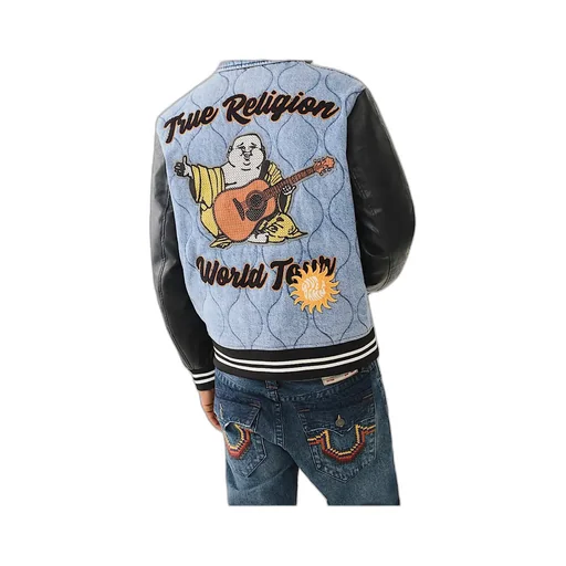 Long-Sleeved Denim Coat