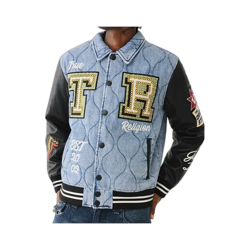 Long-Sleeved Denim Coat