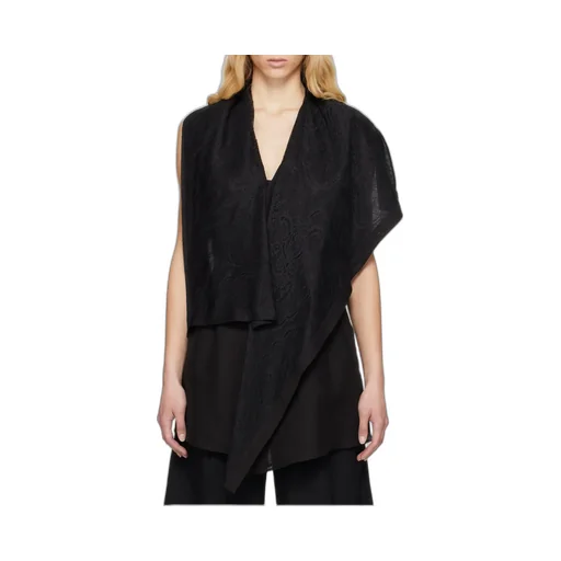 Draped Long Vest