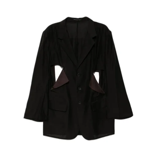 Yohji Yamamoto Cut-Out Long Sleeved Blazer