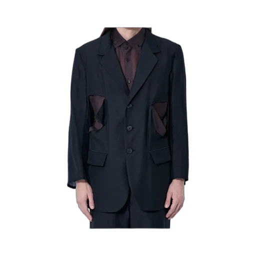 Yohji Yamamoto Cut-Out Long Sleeved Blazer