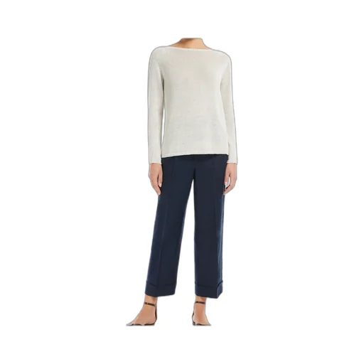 Straight-Fit Linen Canvas Trousers