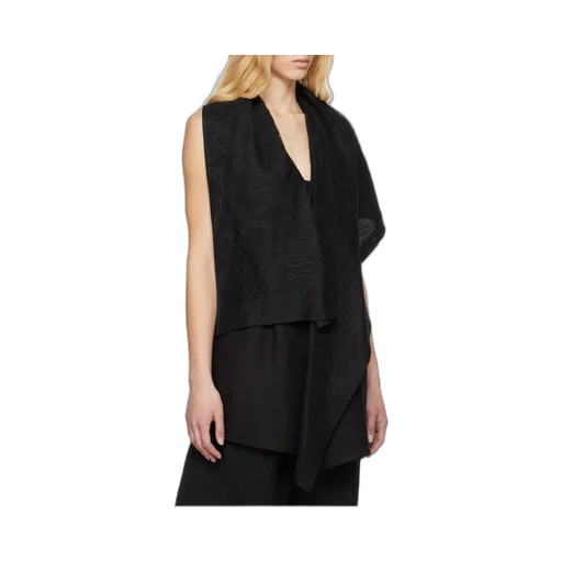 Draped Long Vest