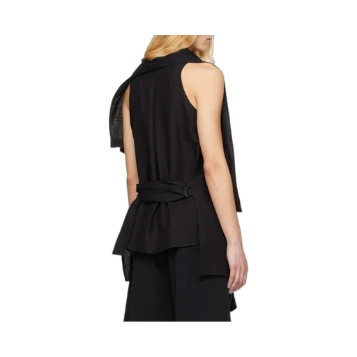 Draped Long Vest