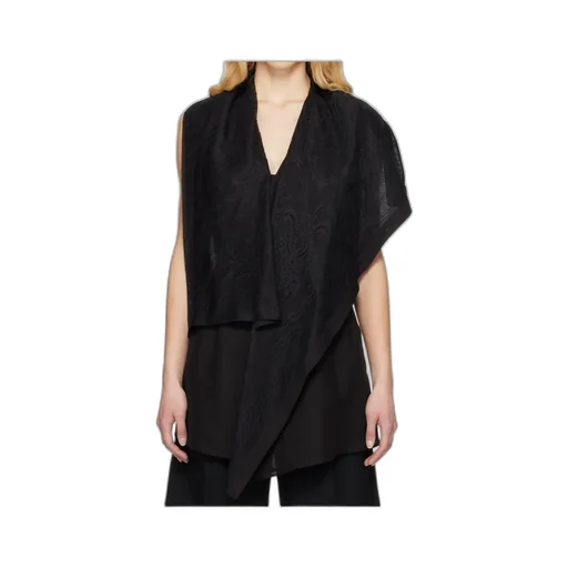 Draped Long Vest