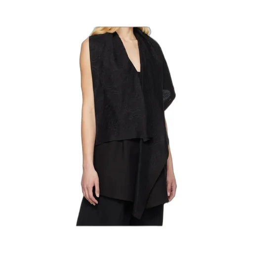 Draped Long Vest