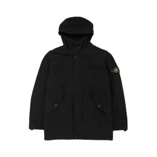 Stone Island Logo Patch Hooded Jacket
