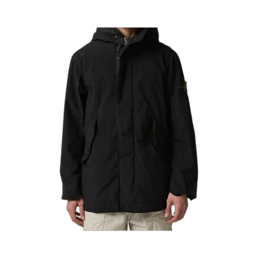 Stone Island Logo Patch Hooded Jacket
