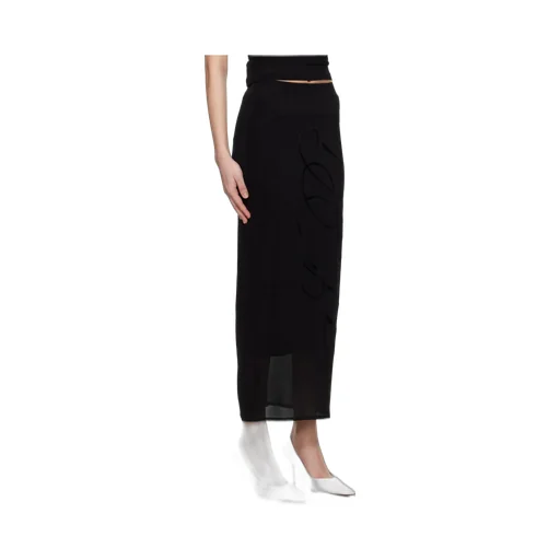Jean Paul Gaultier Mesh Tattoo Midi Skirt