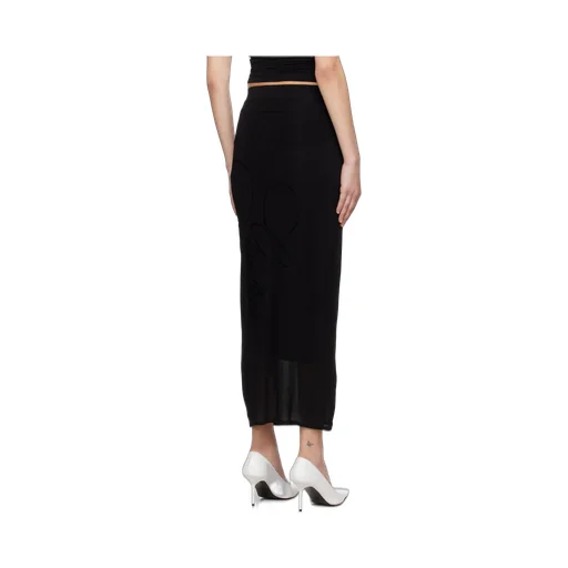 Jean Paul Gaultier Mesh Tattoo Midi Skirt