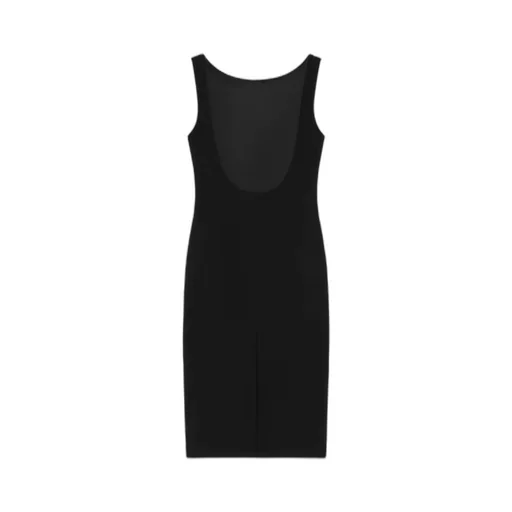 Pencil Dress In Gauffered Double Wool