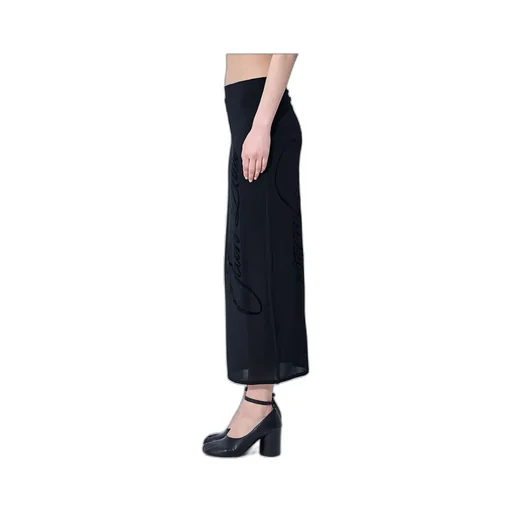Jean Paul Gaultier Mesh Tattoo Midi Skirt