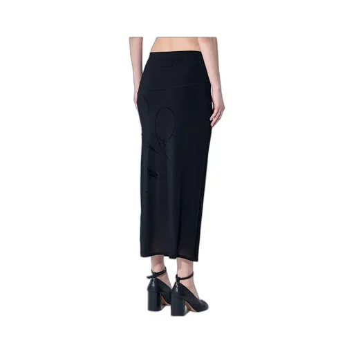 Jean Paul Gaultier Mesh Tattoo Midi Skirt